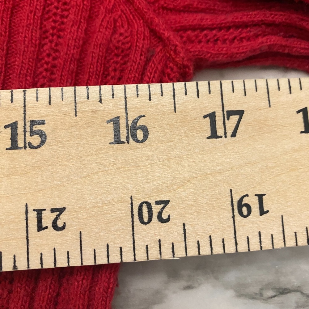 MOSSIMO SUPPLY CO Womens Sweatshirt Size L Red Long Sleeve Pullover Knit - Picture 8 of 9